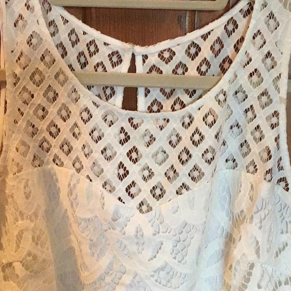Guess white sleeveless lace dress - Picture 3 of 5